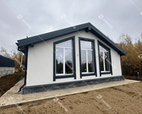 Одноэтажный дом 101 м2 с панорамными окнами