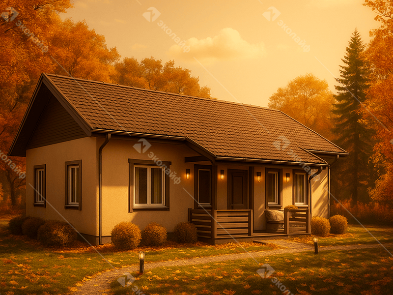 Готовый проект одноэтажного дома Благо 103 м2 под ключ