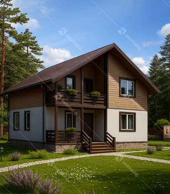 Проект двухэтажного дома Благо-115