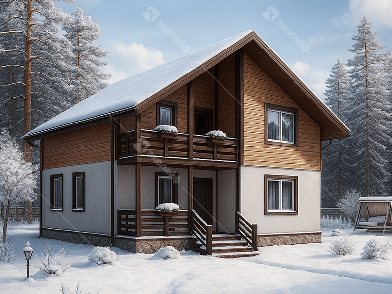 Проект готового двухэтажного дома Благо-115  м2 во Владимире