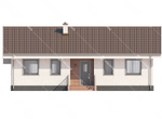 Фасад готового проекта одноэтажного дома Благо-85