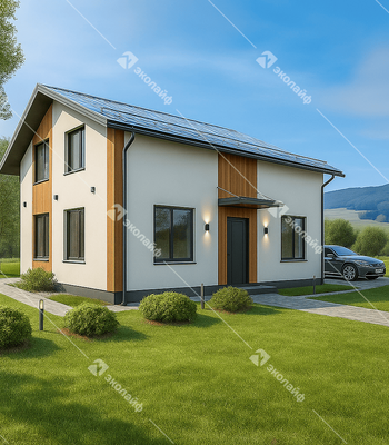 Проект двухэтажного дома Эколайф-125