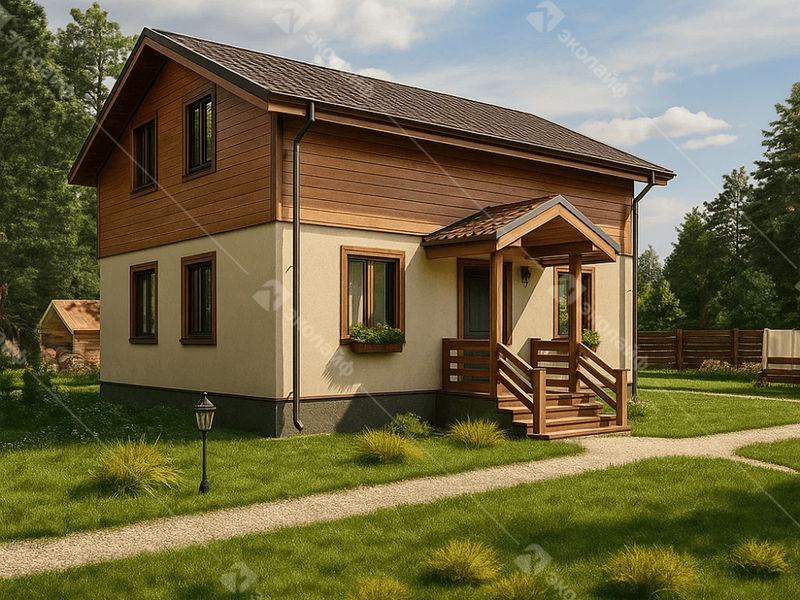 Проект готового двухэтажного дома Благо-125