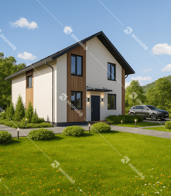 Проект двухэтажного дома Эколайф-126