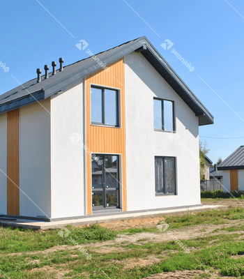 Двухэтажный дом из газобетона 143 м2 в мкр. Рождественское