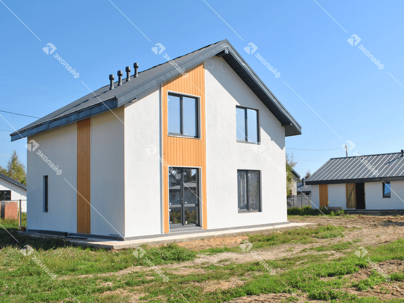 Двухэтажный дом 143 м2 из газобетона в мкр. Рождественское