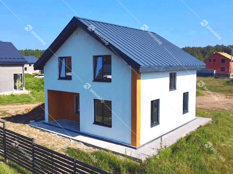 Дом из газобетона построенный по проекту Эколайф- 143 м2 в мкр. Рождественское