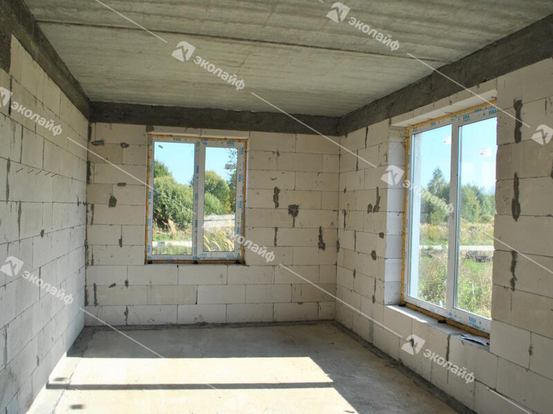  Дом из газобетона 143 м2 внутри 1 этаж спальня