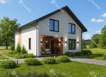 Проект готового двухэтажного дома Эколайф-143