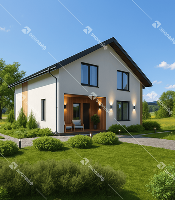 Проект двухэтажного дома Эколайф-143