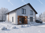 Проект готового двухэтажного дома Эколайф 143 м2 во Владимире