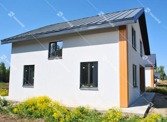 Двухэтажный дом по проекту Эколайф -143 м2 в поселке Садовый
