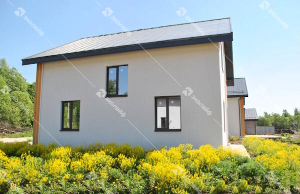 Двухэтажный дом по проекту Эколайф 143 м2 вид сбоку, г. Владимир , п. Садовый