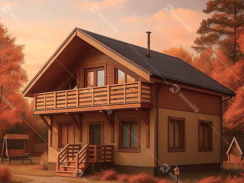 Проект готового двухэтажного дома Благо-150  м2 во Владимире