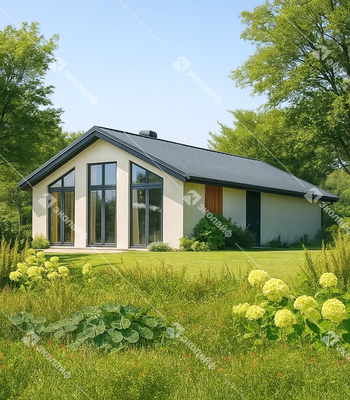 Проект одноэтажного дома Эколайф-65