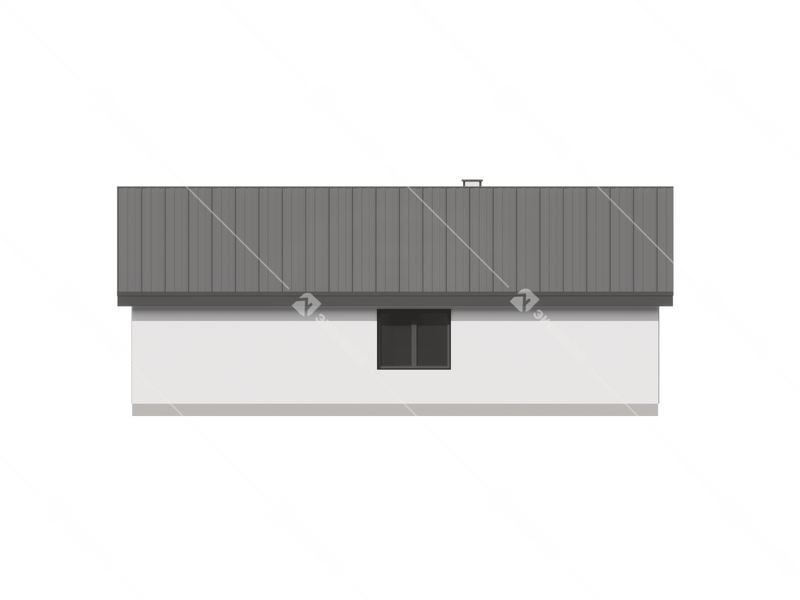 Фасад готового проекта одноэтажного дома Эколайф-73