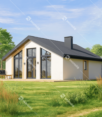 Проект одноэтажного дома Эколайф-73