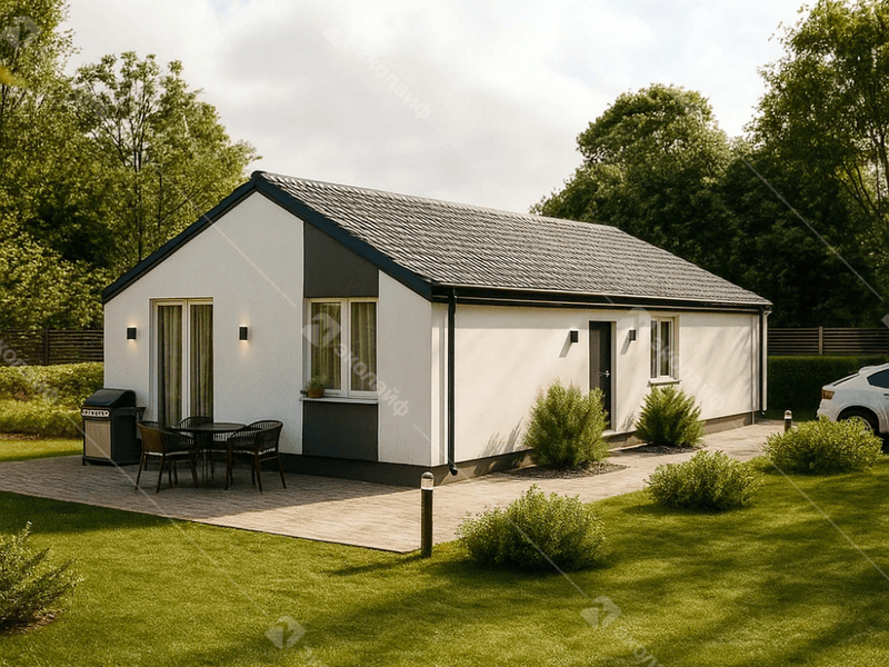 Готовый проект одноэтажного дома Эколайф-85