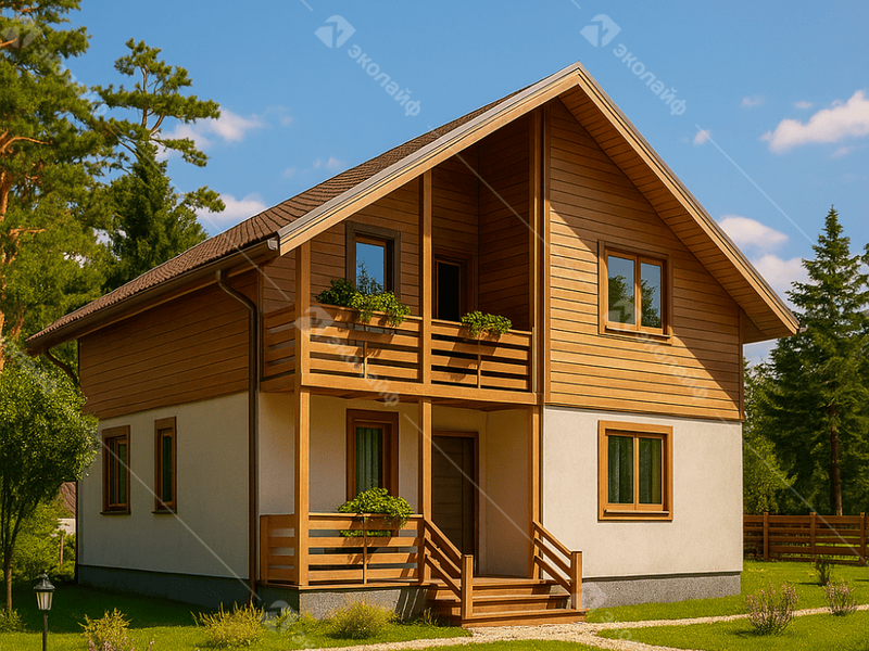 Проект готового двухэтажного дома Благо-143