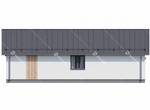 Фасад готового проекта одноэтажного дома Эколайф-90