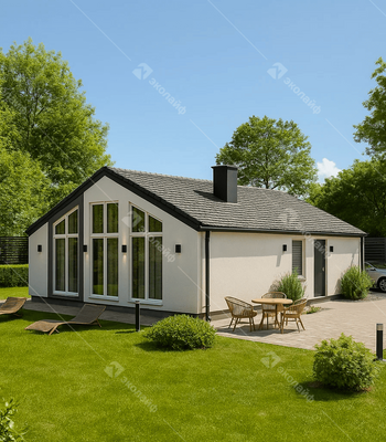 Проект одноэтажного дома Эколайф Нью-90