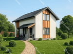 Проект готового двухэтажного дома Эколайф-94