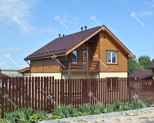 Дом 143 м2 из газобетона под ключ в поселке Благовещенское