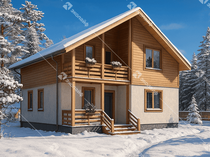 Проект готового двухэтажного дома Благо-143  м2 во Владимире