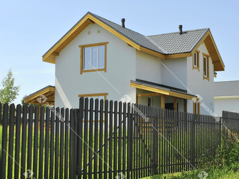 Двухэтажный дом по проекту Эколайф 155 в Благовещенское