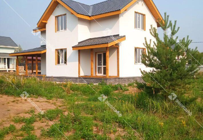 Дом из газобетона 155 м2 две веранды