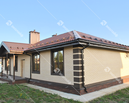 Одноэтажный дом Заячья горка индив.проект 195 м2