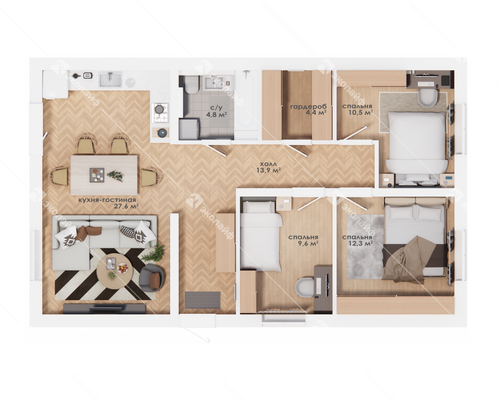 Проект дома  Эколайф-85 Нью