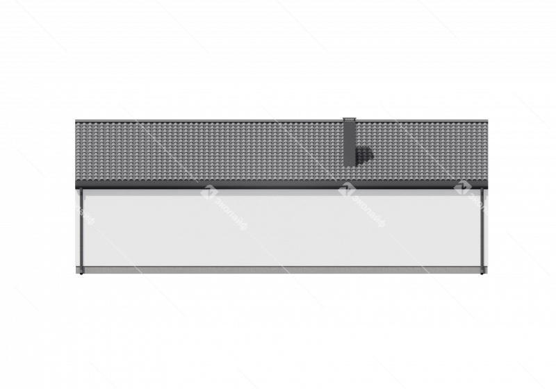 Фасад готового проекта одноэтажного дома Эколайф Нью-85