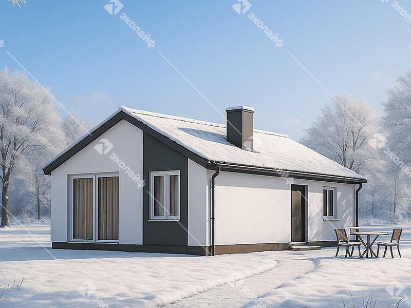 Готовый проект одноэтажного дома Эколайф  Нью-85 м2 во Владимире