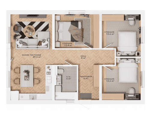 Проект дома  Эколайф-90 Нью