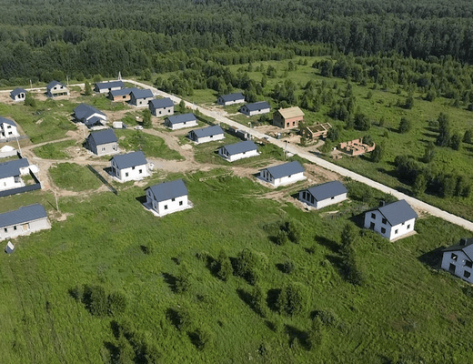 Микрорайон Рождественское ход строительства 2024 лето птичий полет