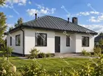 Проект одноэтажного дома 100 м2 из газобетона / теплой керамики
