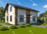 Проект готового двухэтажного дома Эколайф 115 м2 под ключ