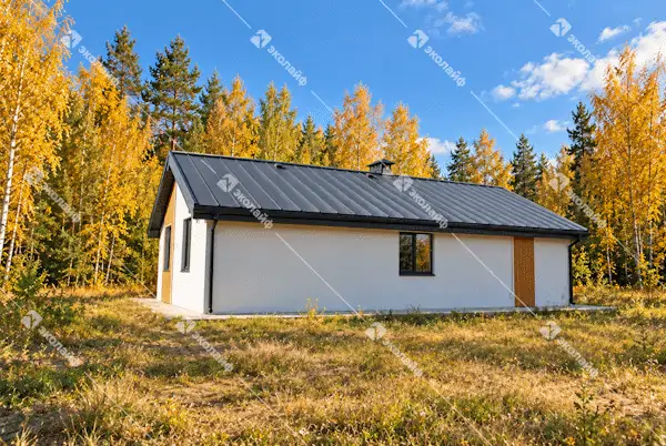 Одноэтажный дом из теплой керамики 90 м2 с панорамными окнами в ЖК Спасское
