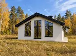 Одноэтажный дом из теплой керамики 90 м2 с панорамными окнами в ЖК Спасское