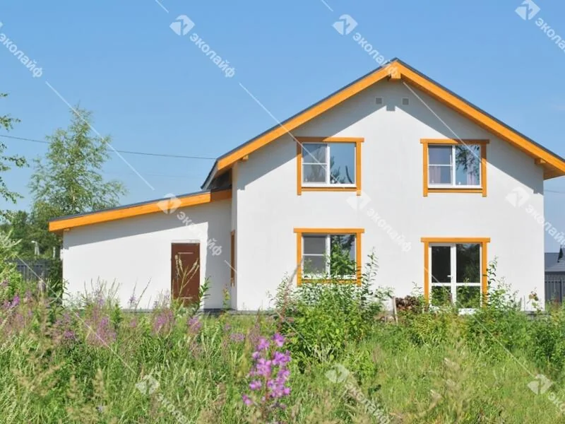 Двухэтажный дом 143 м2 с балконом и гаражом в п. Бородино, г. Владимир