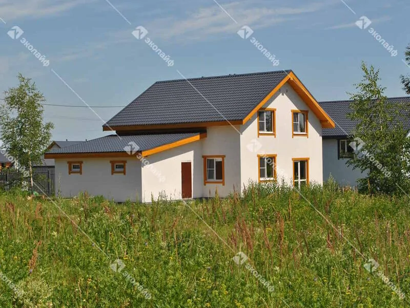 Дом из газобетона двухэтажный 143 м2 в п.Бородино