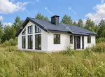 Боковой фасад дома 107 м2 из тёплой керамики в Муроме