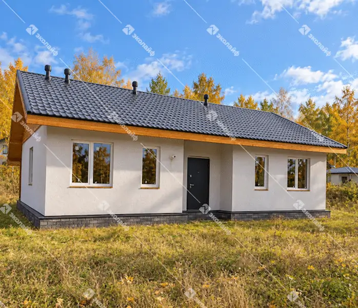 Одноэтажный дом из теплой керамики 85 м2 КП Садовый