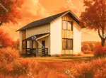 Проект готового двухэтажного дома Эколайф 94 м2 из газобетона или теплой керамики