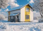 Проект готового двухэтажного дома Эколайф 94 м2 во Владимире
