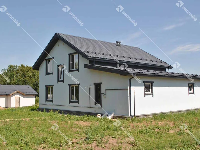 Дом из газобетона двухэтажный 115 м2 в п.Бородино