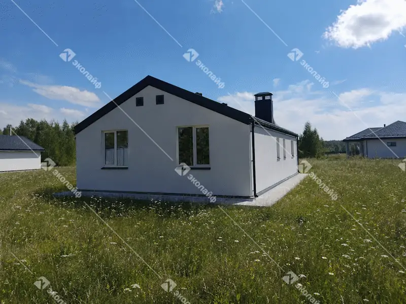 Одноэтажный дом 90 м2 теплая керамика